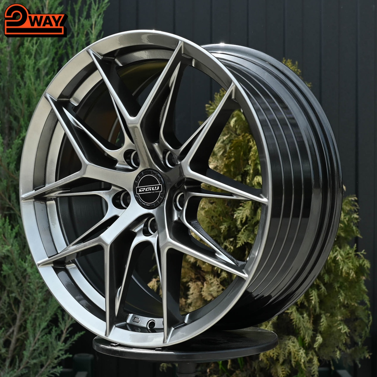 R17 Taigiro FF117 7.5J ET38 5*100 Темный хром