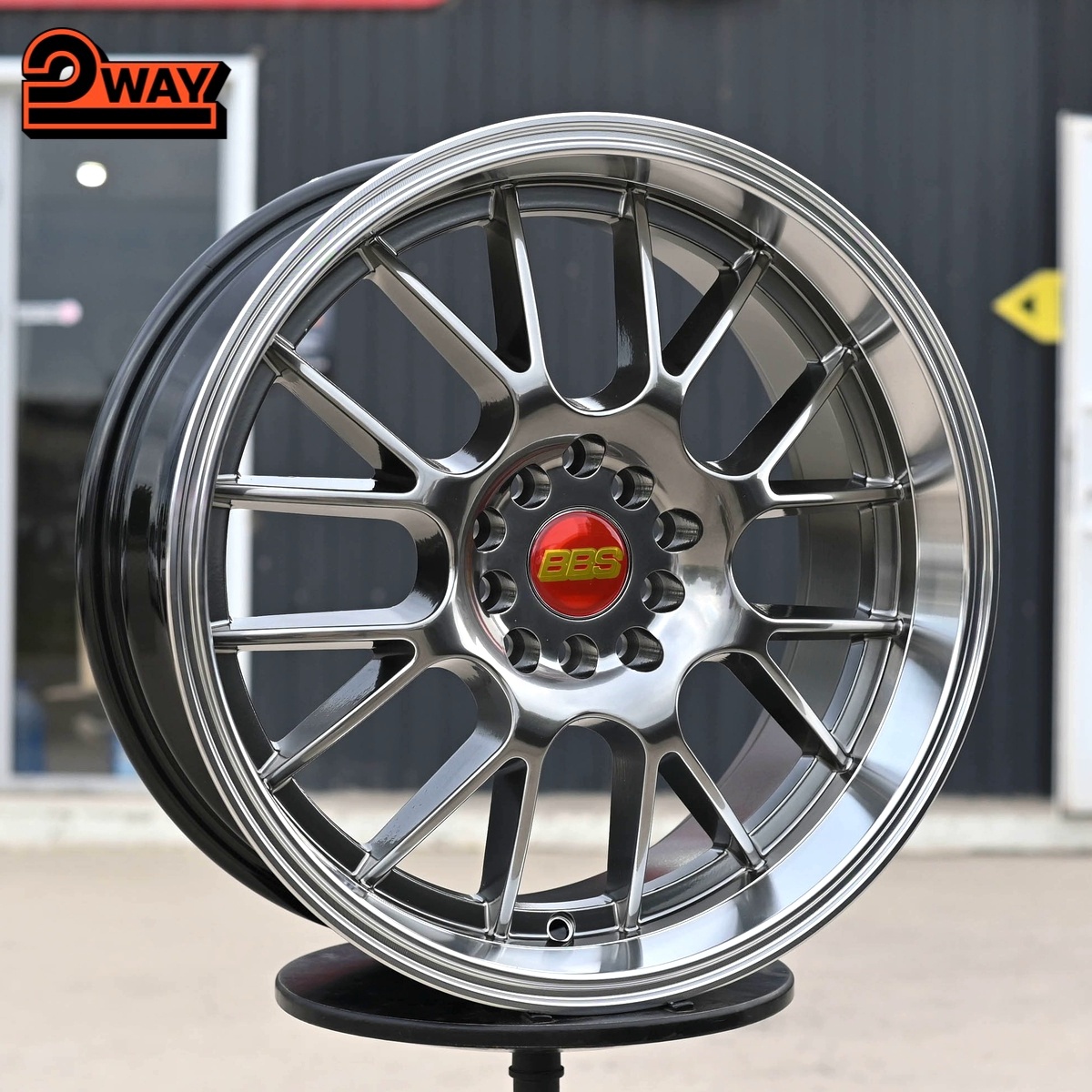 R17 BBS RG-R Стиль 7.5J ET30 5*100/114.3 Темный хром
