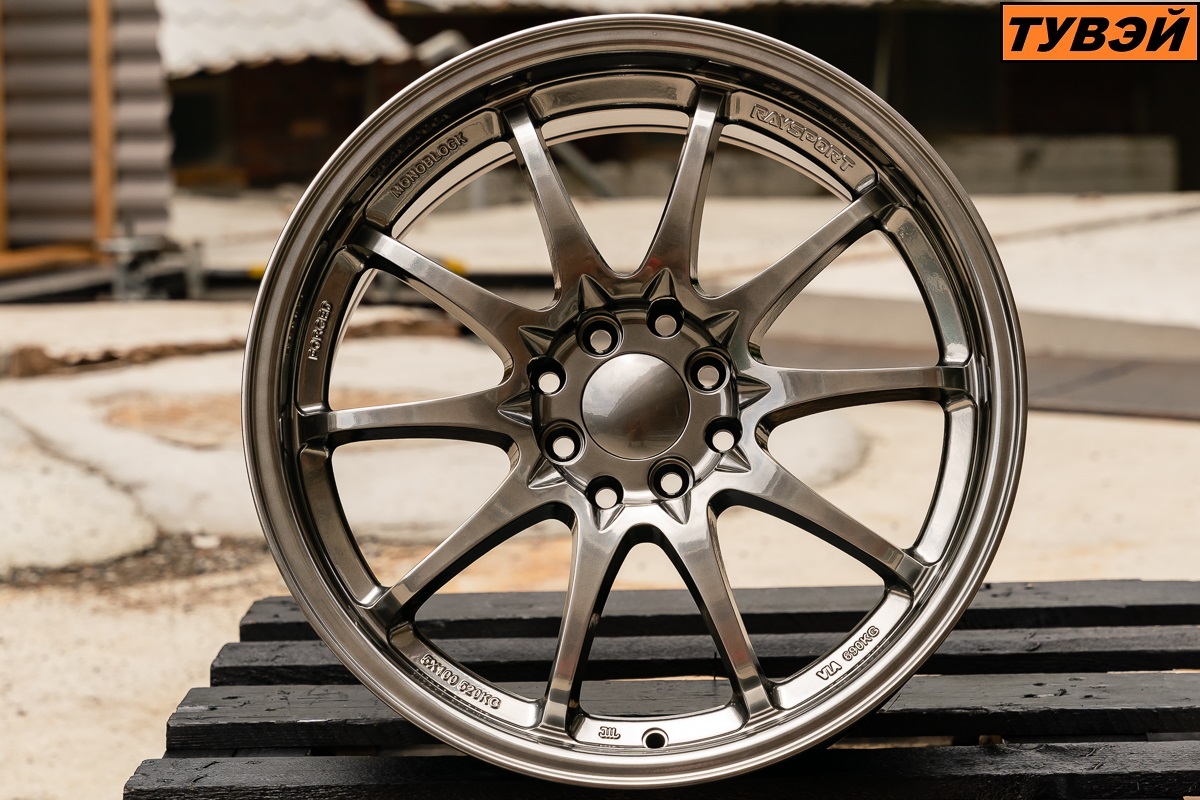 R17 Volk Racing CE28 Стиль 8.0J ET35 4*100/114.3 Темный хром