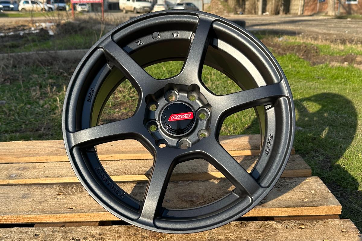 R15 Rays Gram 57C6 Стиль 7.0J ET35 4*100/114.3 Графит