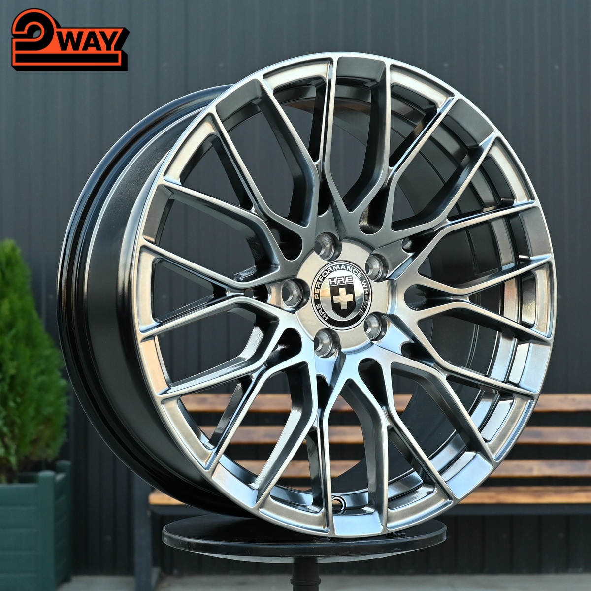 R17 HRE E235 Стиль 7.5J ET40 5*100 Темный хром