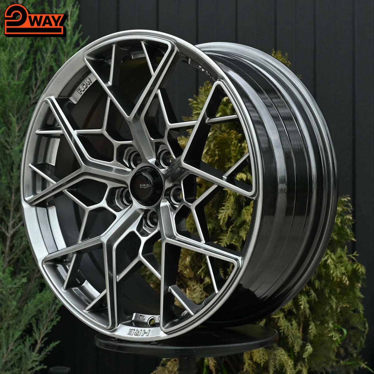 R17 HRE FF10 Стиль 7.5J ET38 5*114.3 Темный хром