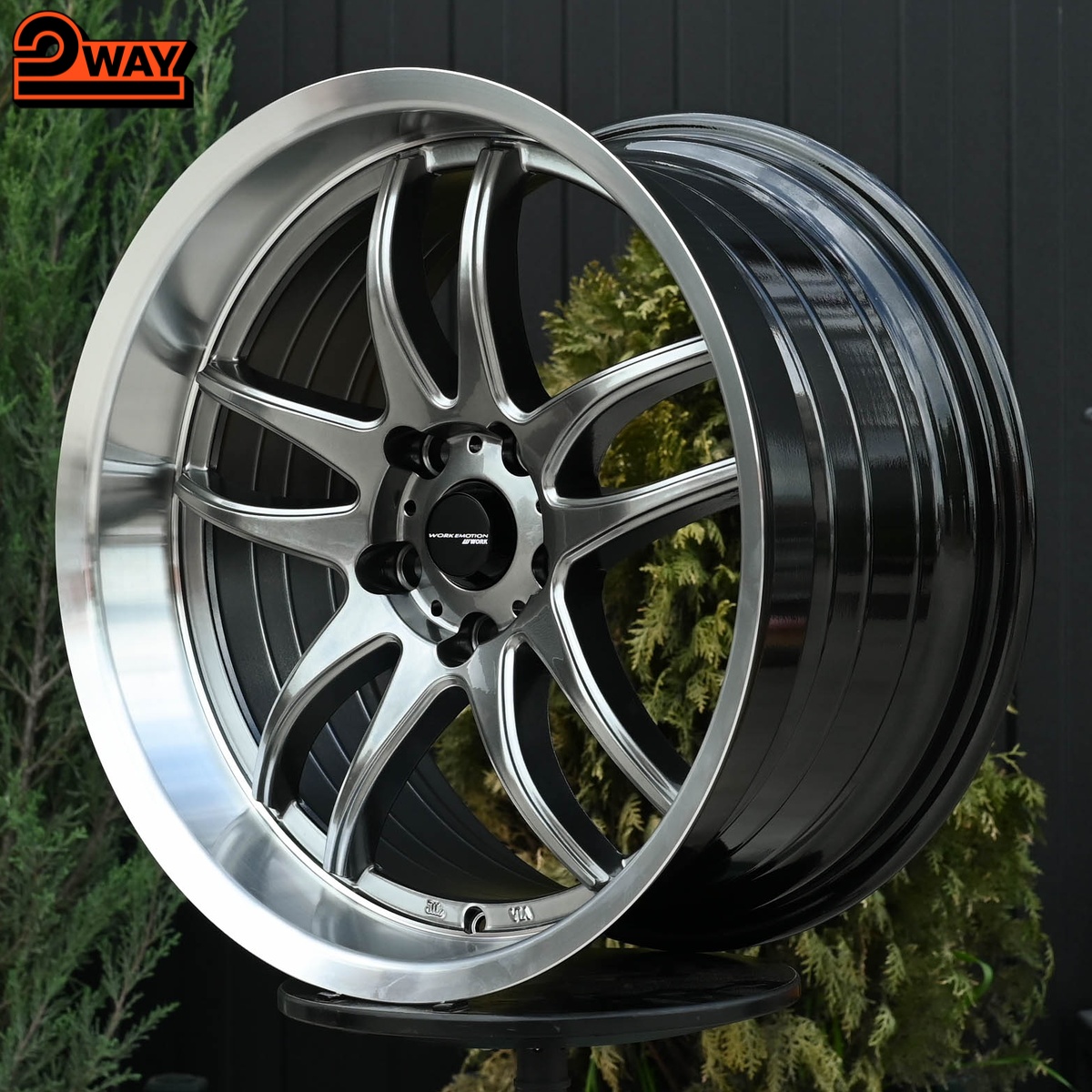 R18 Work Emotion CR2P Стиль 9.5J ET22 5*114.3 Темный хром