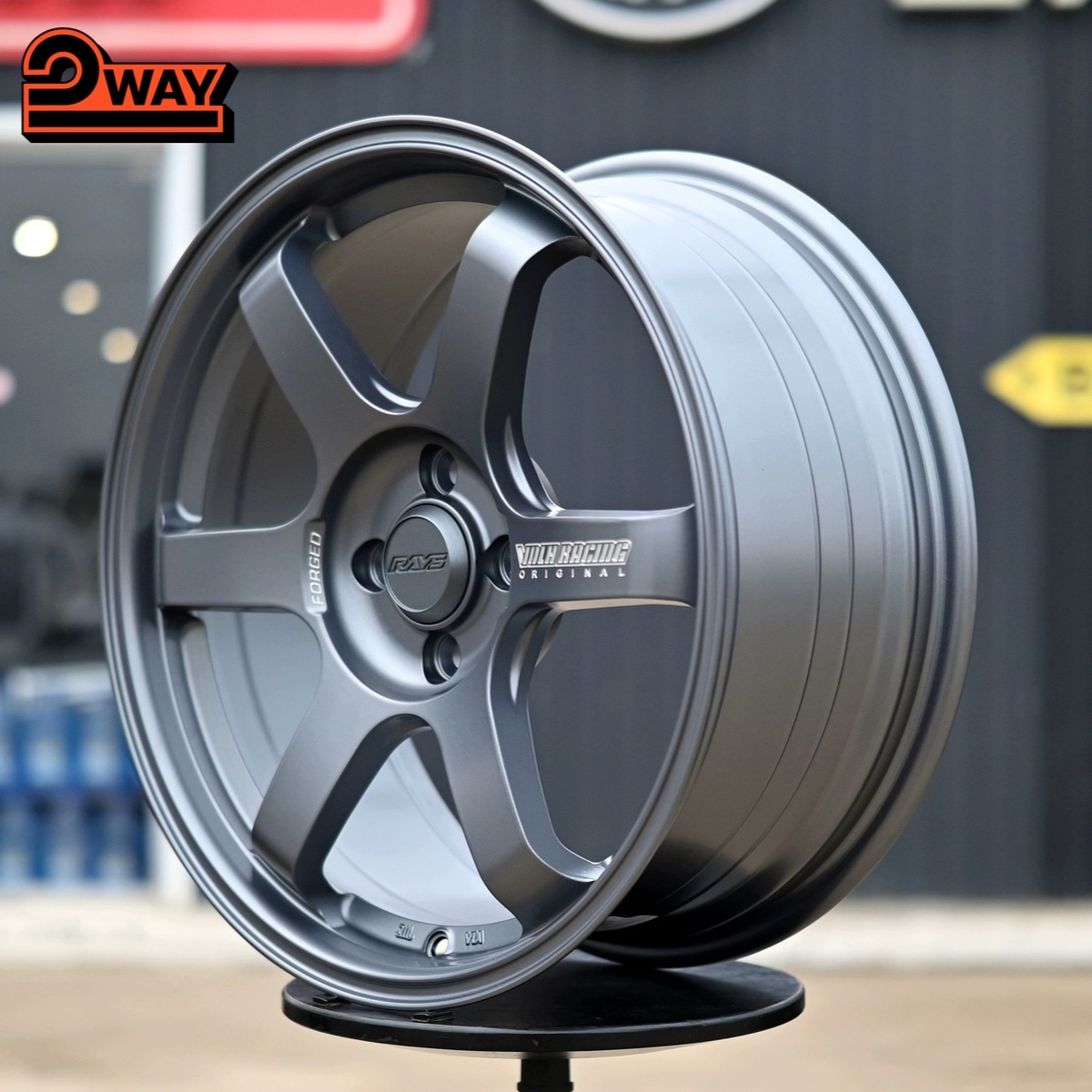 R17 Volk Racing TE37SL Стиль 7.5J ET35 4*100 Мат графит