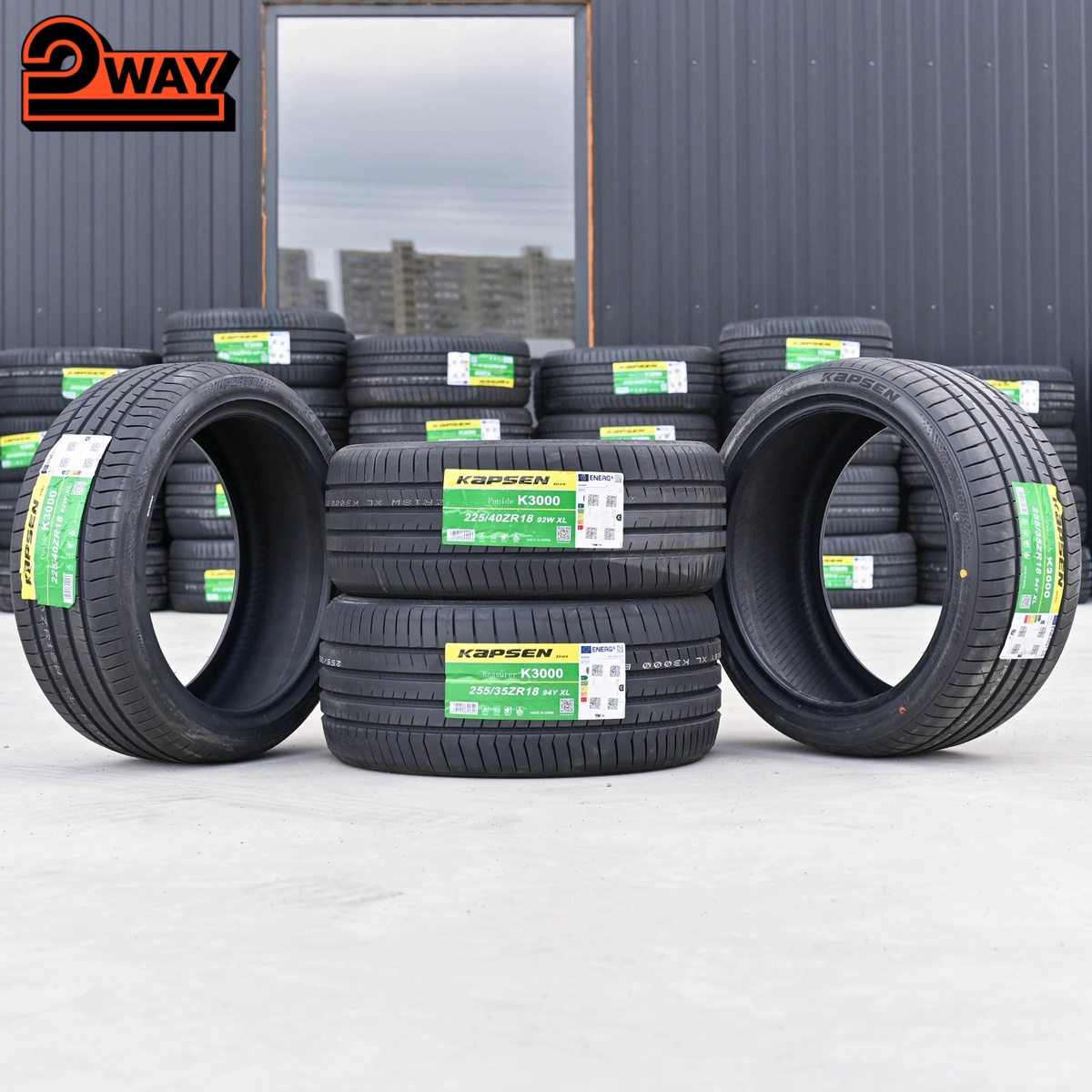Разноширокие R18 225/40 92W XL и 255/35 94Y XL KAPSEN K3000
