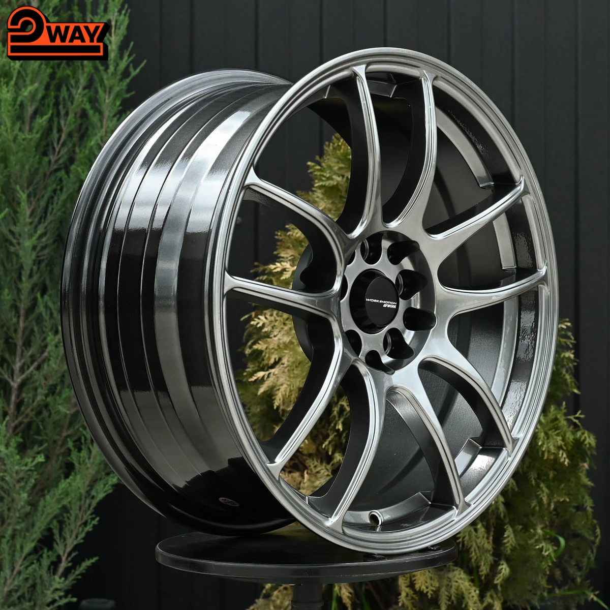 R17 Work CR-Kai Стиль 7.5J ET35 5*100/114.3 Темный хром