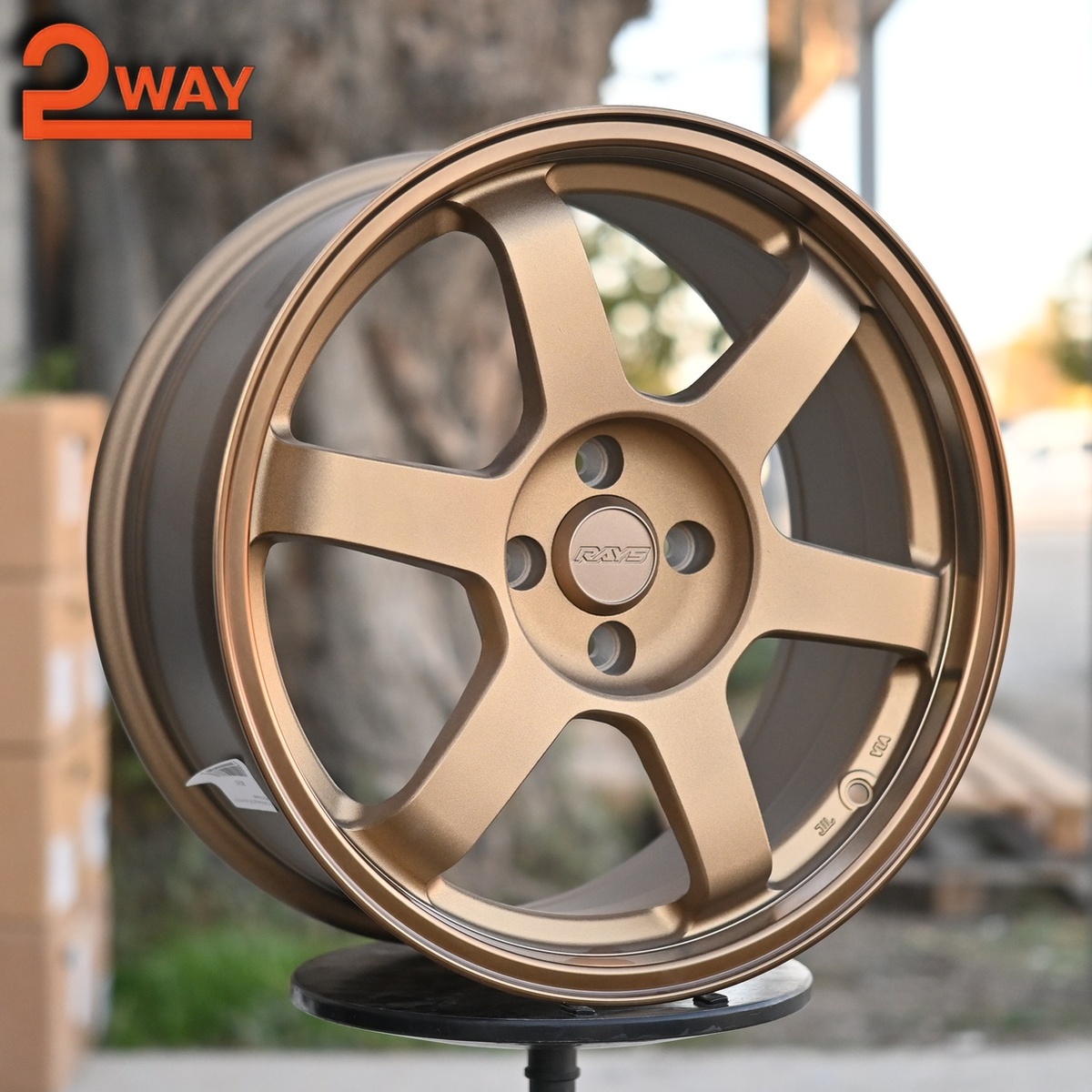 R17 Volk Racing TE37SL Стиль 8.0J ET35 4*100 Бронза