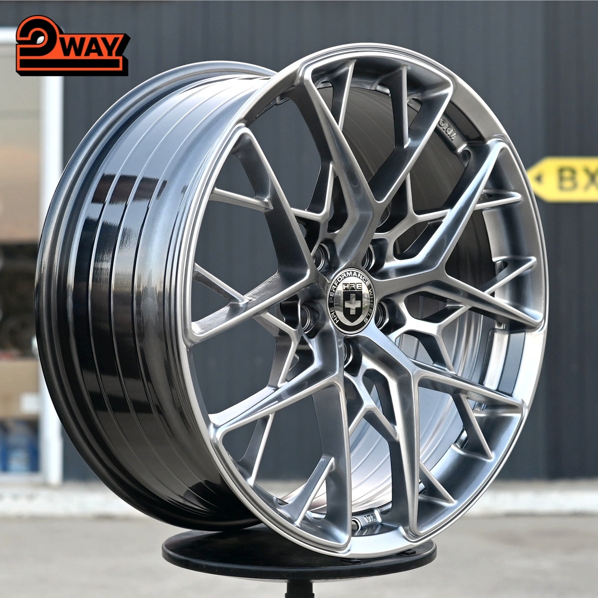 R19 HRE FF10 Стиль 8.5J ET38 5*112 Темное серебро