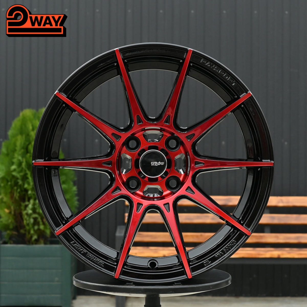 R15 Taigiro Web 7.0J ET35 4*100 Красный