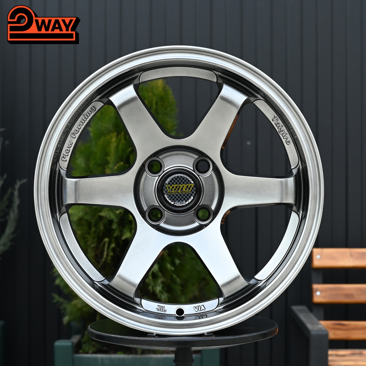R15 Taigiro Street 7.0J ET35 4*100 Темный хром