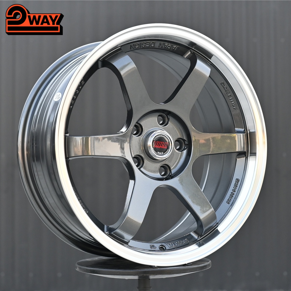 R18 Volk Racing TE37SL Стиль 8.0J ET38 5*114.3 Графит