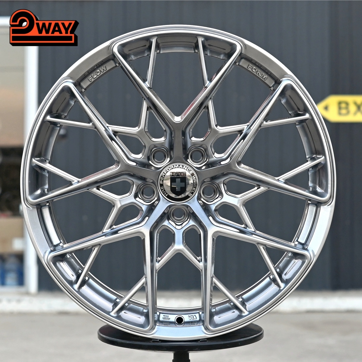 R19 HRE FF10 Стиль 8.5J ET38 5*112 Темное серебро