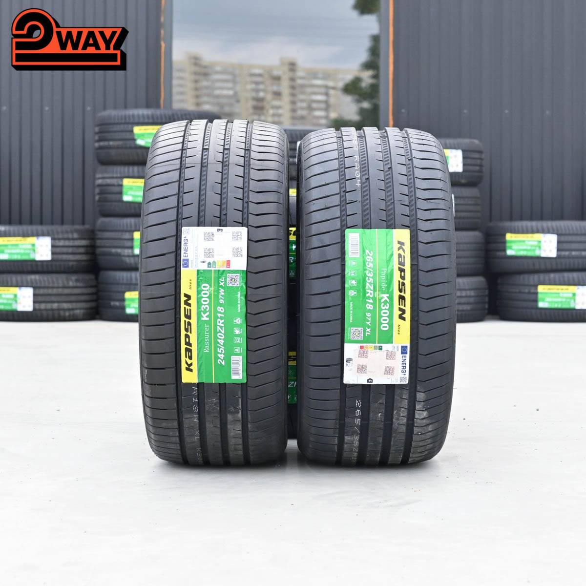 Разноширокие R18 245/40 97W XL и 265/35 97Y XL KAPSEN K3000