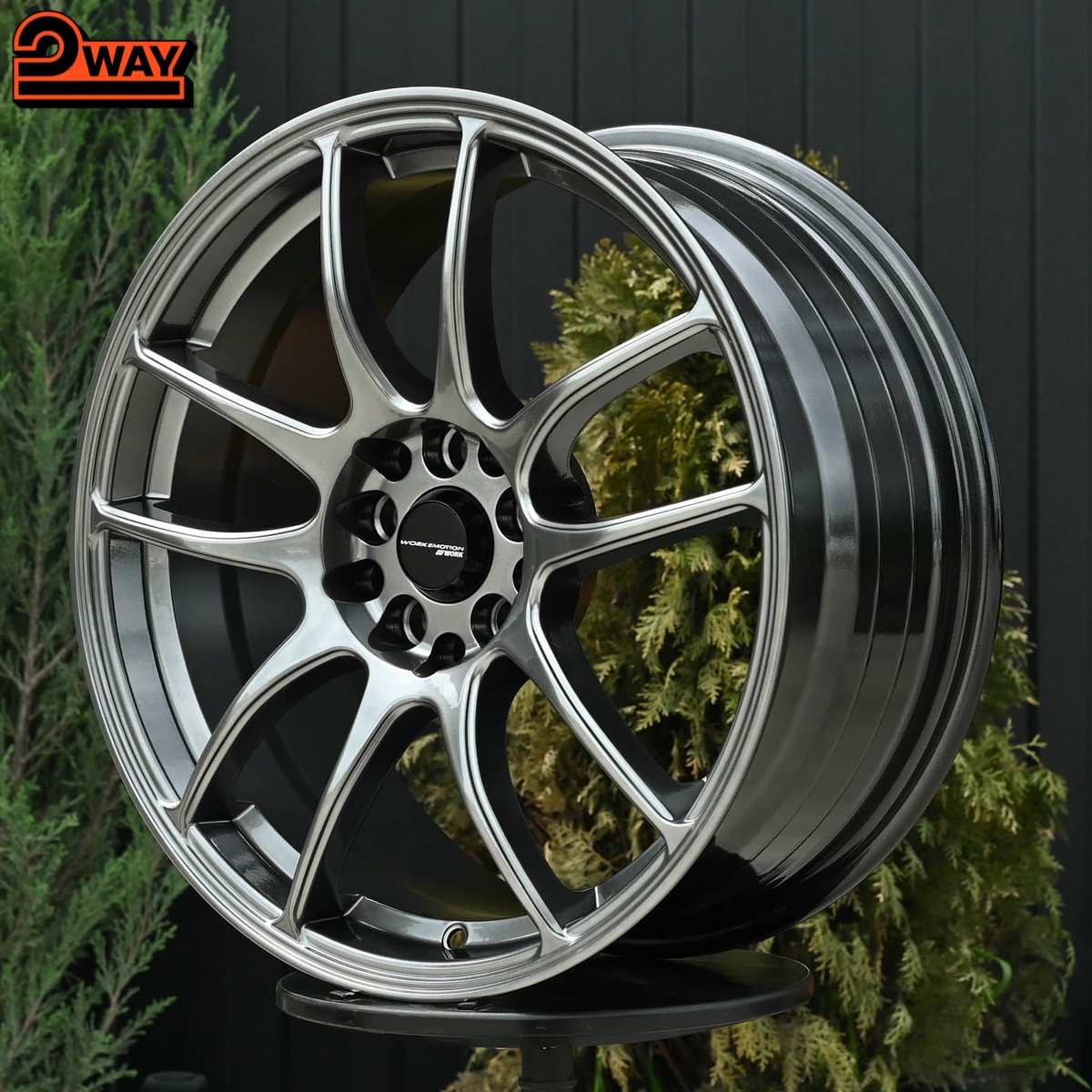 R17 Work CR-Kai Стиль 7.5J ET35 5*100/114.3 Темный хром