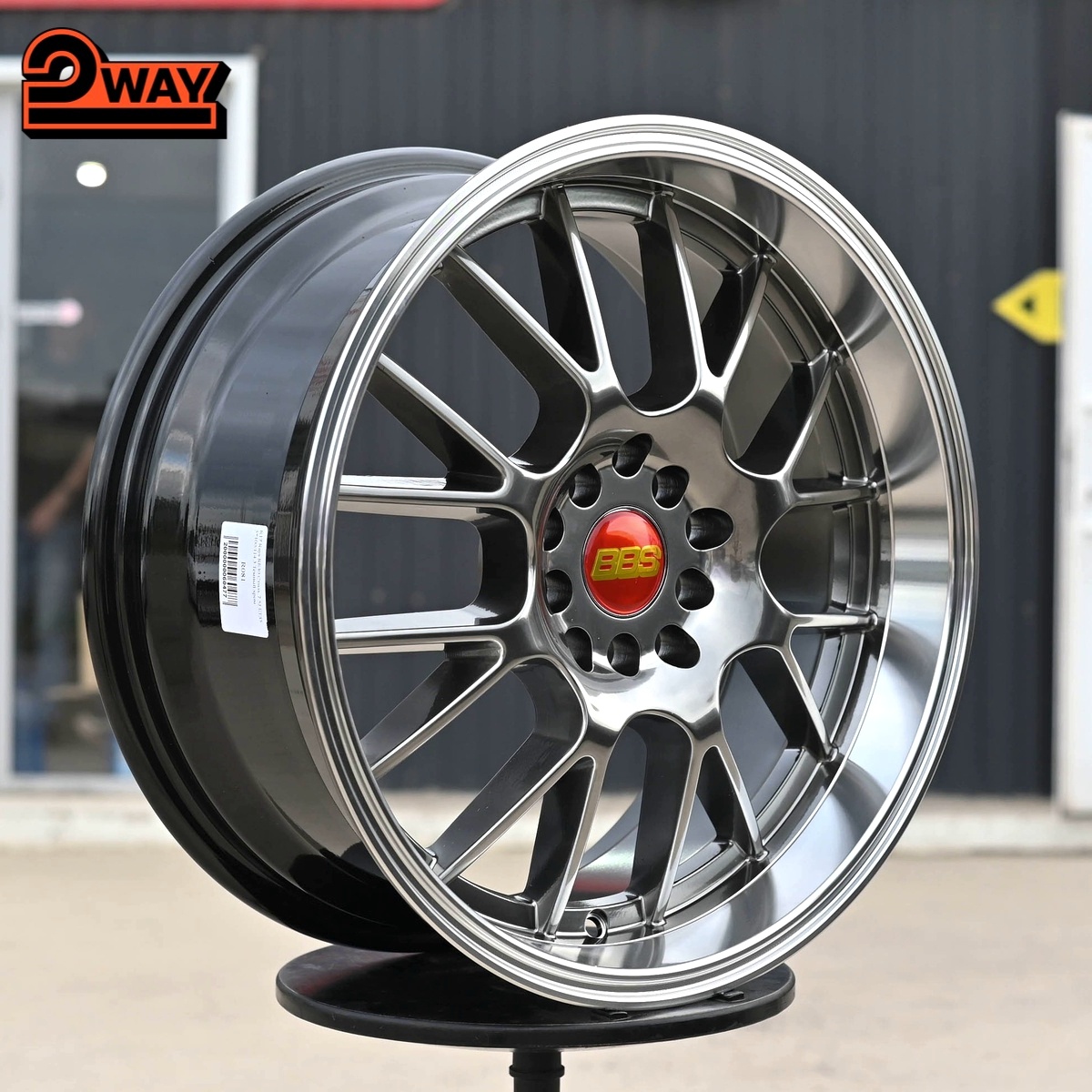 R17 BBS RG-R Стиль 7.5J ET30 5*100/114.3 Темный хром