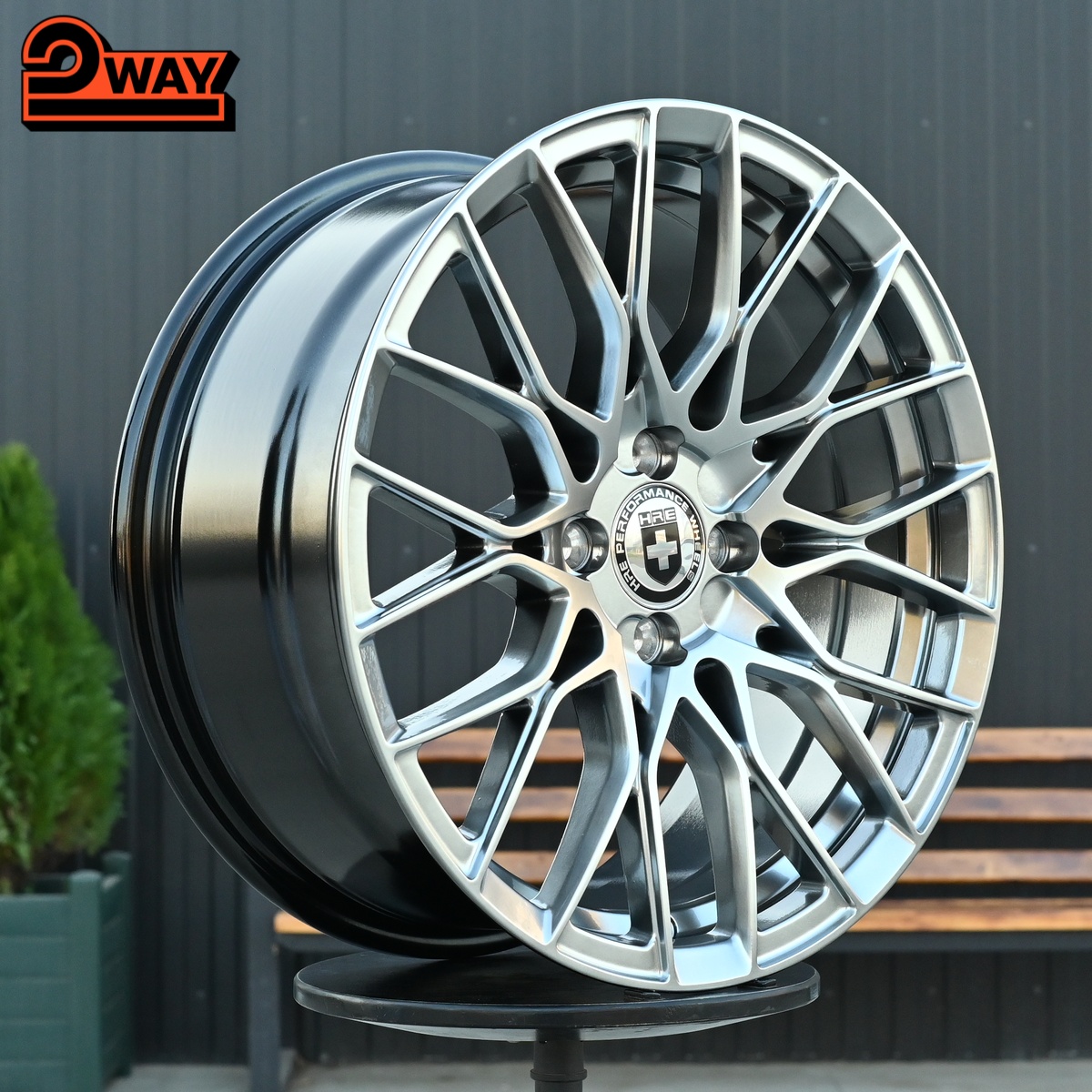 R17 HRE E235 Стиль 7.5J ET40 4*100 Темный хром