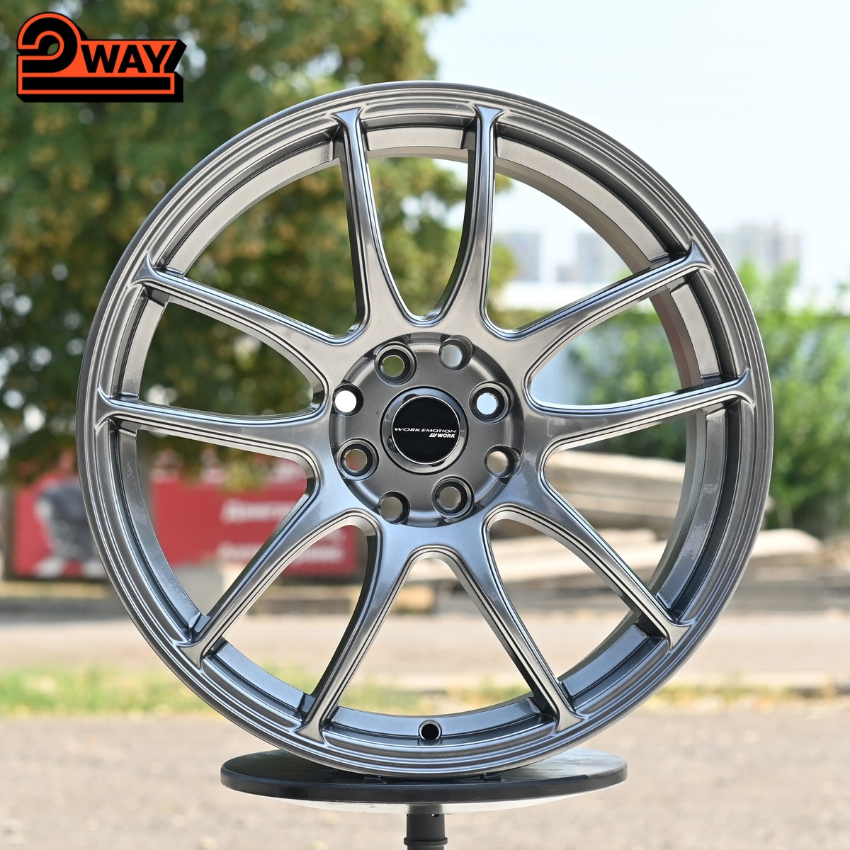 R17 Work CR-Kai Стиль 7.5J ET40 4*100/114.3 Темный хром