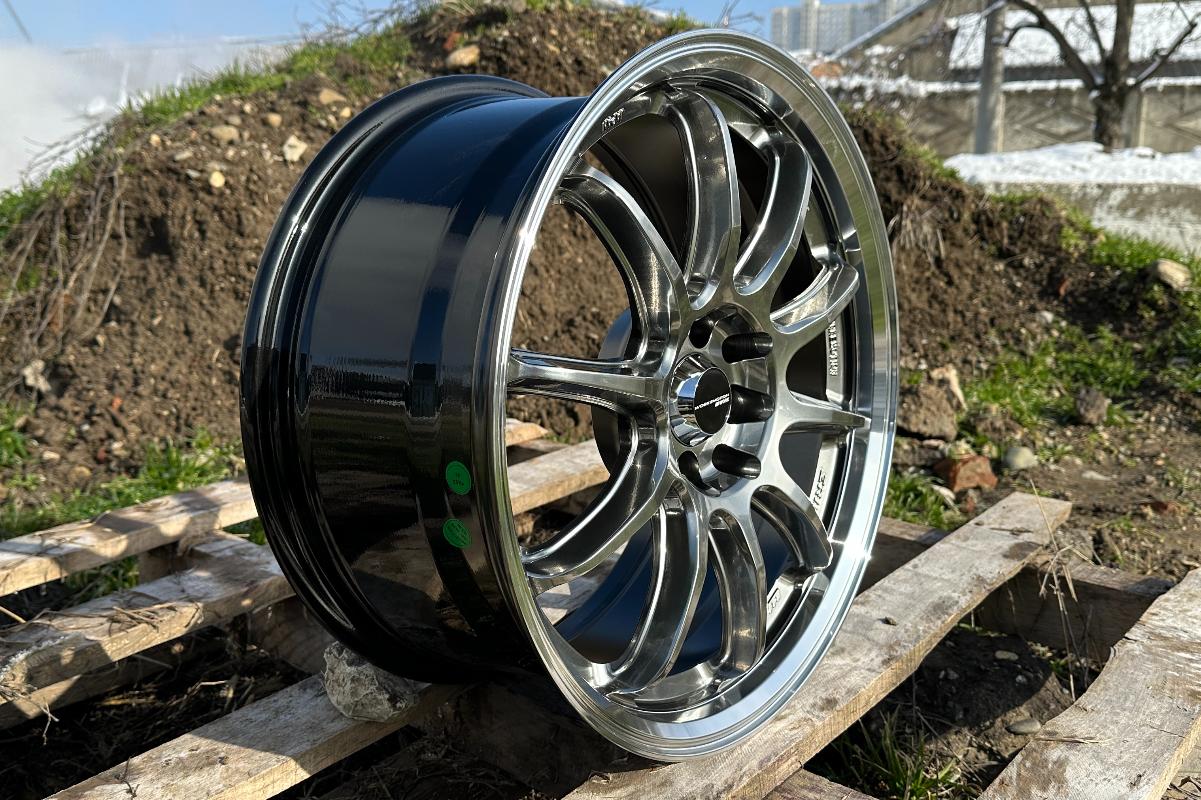 R17 Work Emotion ZR10 Стиль 8.0J ET38 4*100/114.3 Темный хром