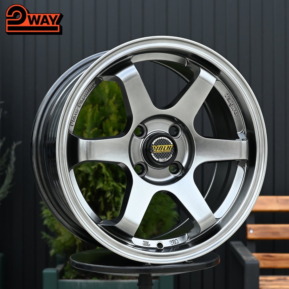 R15 Taigiro Street 7.0J ET35 4*100 Темный хром