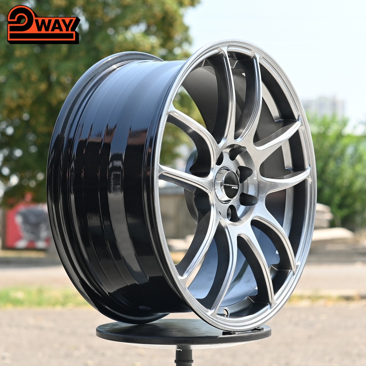 R17 Work CR-Kai Стиль 7.5J ET40 4*100/114.3 Темный хром