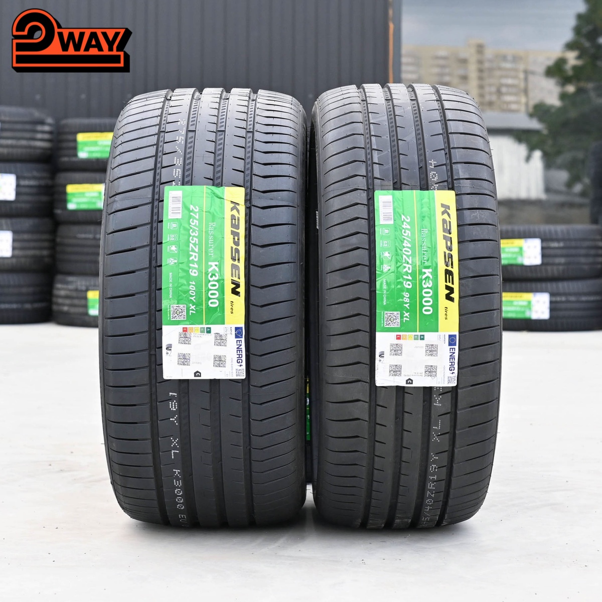 Разноширокие R19 245/40 98Y и 275/35 100Y XL KAPSEN K3000