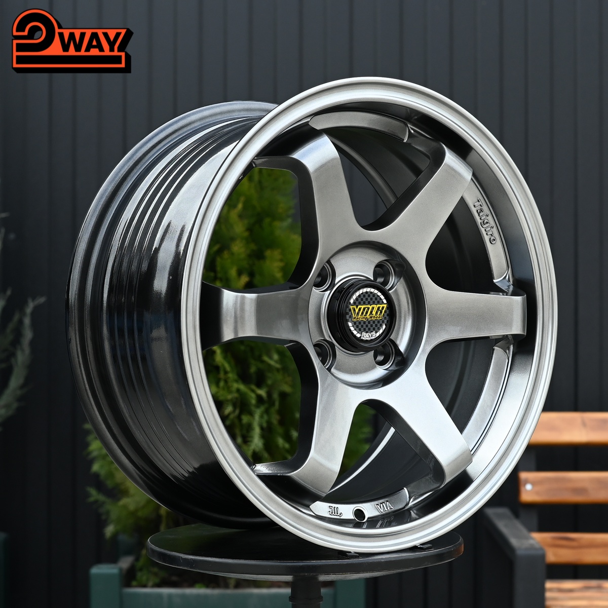 R15 Taigiro Street 7.0J ET35 4*100 Темный хром