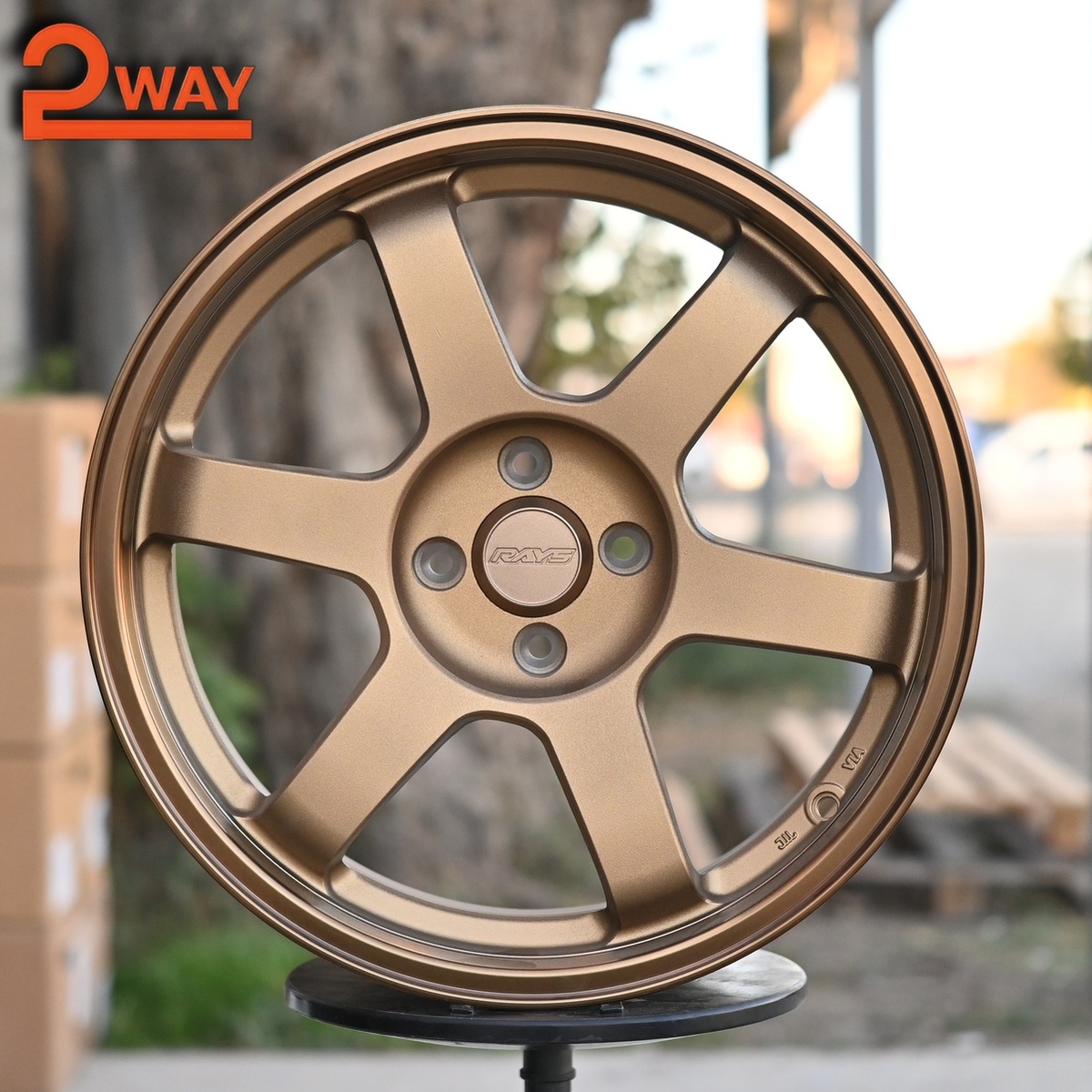 R17 Volk Racing TE37SL Стиль 8.0J ET35 4*100 Бронза