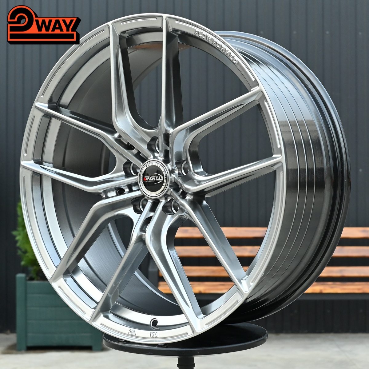 R20 RGW 025 8.5J ET35 5*114.3 Темный хром купить в Краснодаре | магазин ...