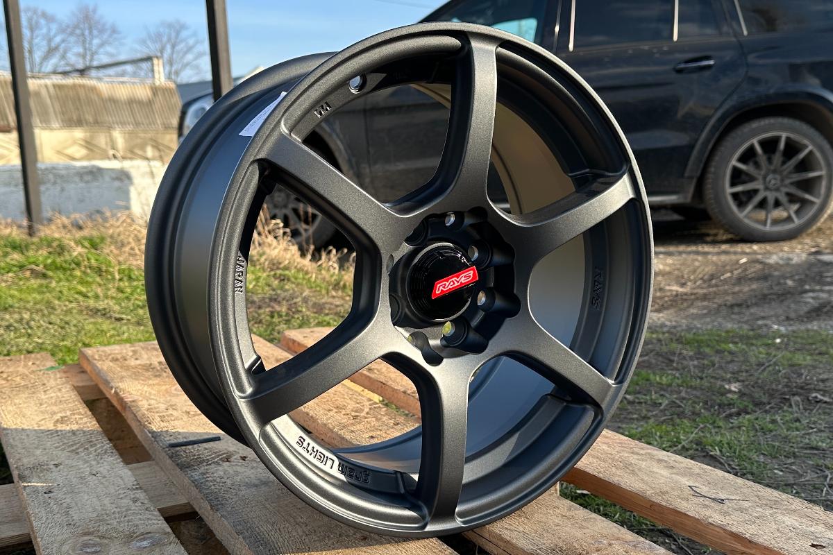 R15 Rays Gram 57C6 Стиль 7.0J ET35 4*100/114.3 Графит