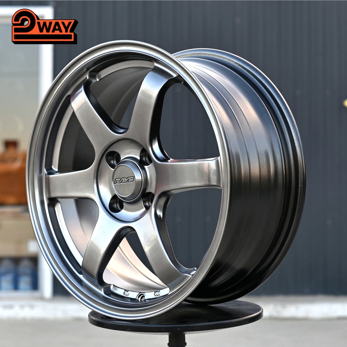 R16 Volk Racing TE37SL Стиль 7.0J ET40 4*100 Темный хром