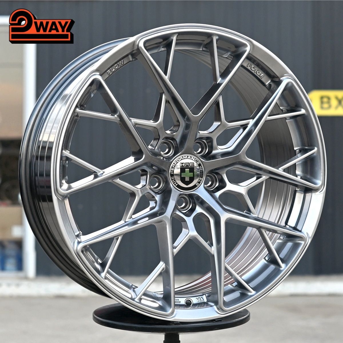 R19 HRE FF10 Стиль 8.5J ET38 5*112 Темное серебро