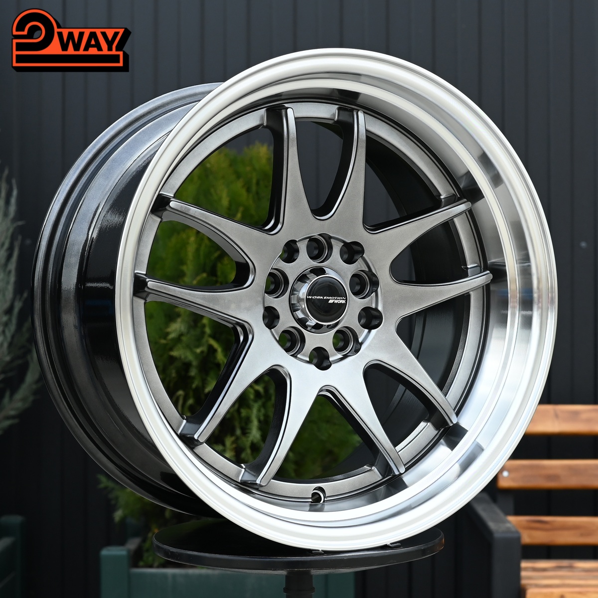 R17 Work Emotion CR2P Стиль 9.0J ET35 5*100/114.3 Темный хром
