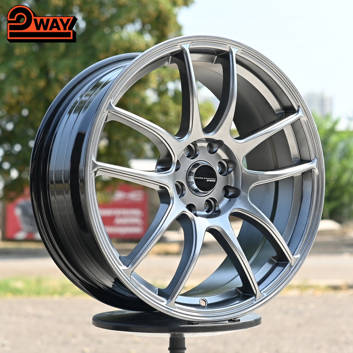 R17 Work CR-Kai Стиль 7.5J ET40 4*100/114.3 Темный хром