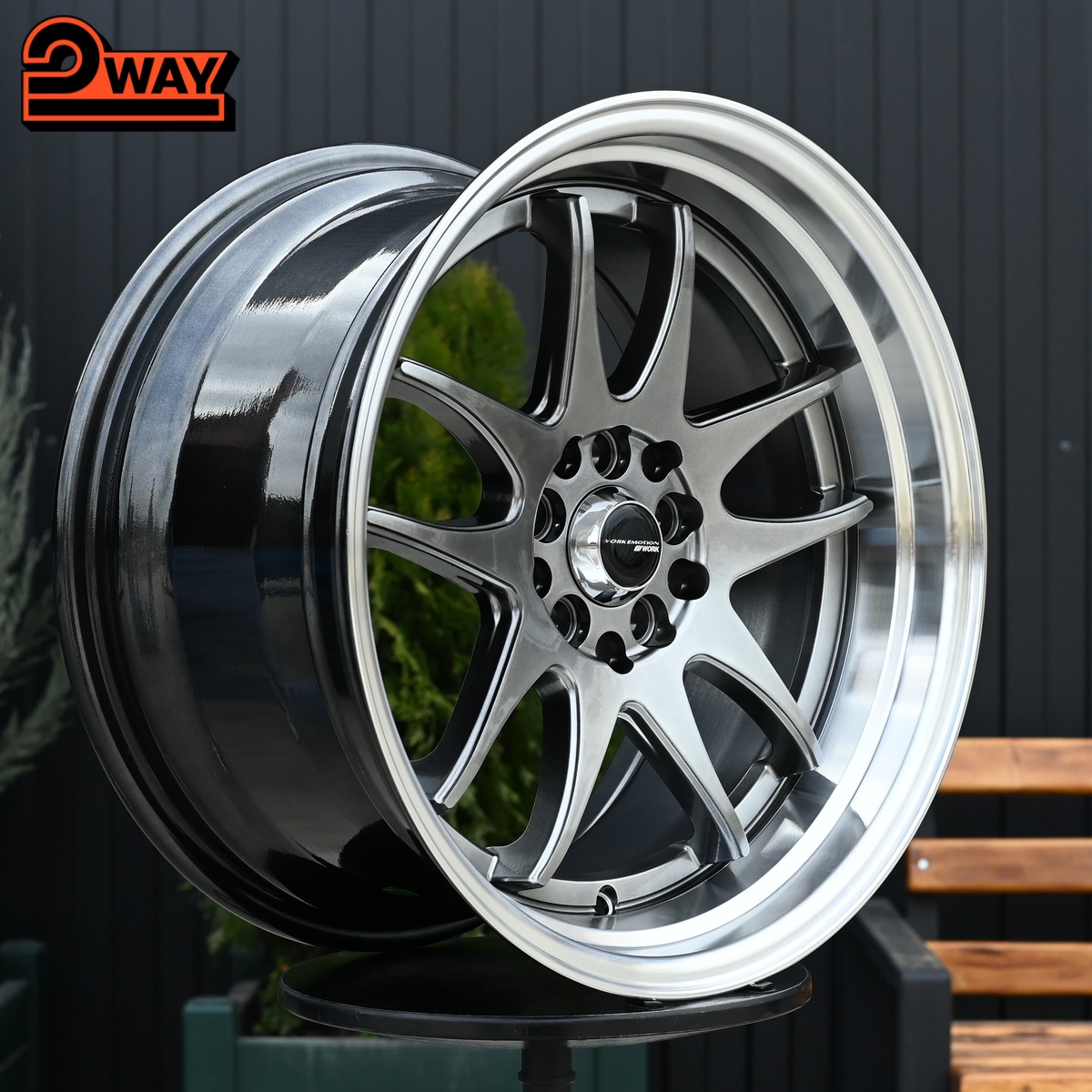 R17 Work Emotion CR2P Стиль 9.0J ET35 5*100/114.3 Темный хром