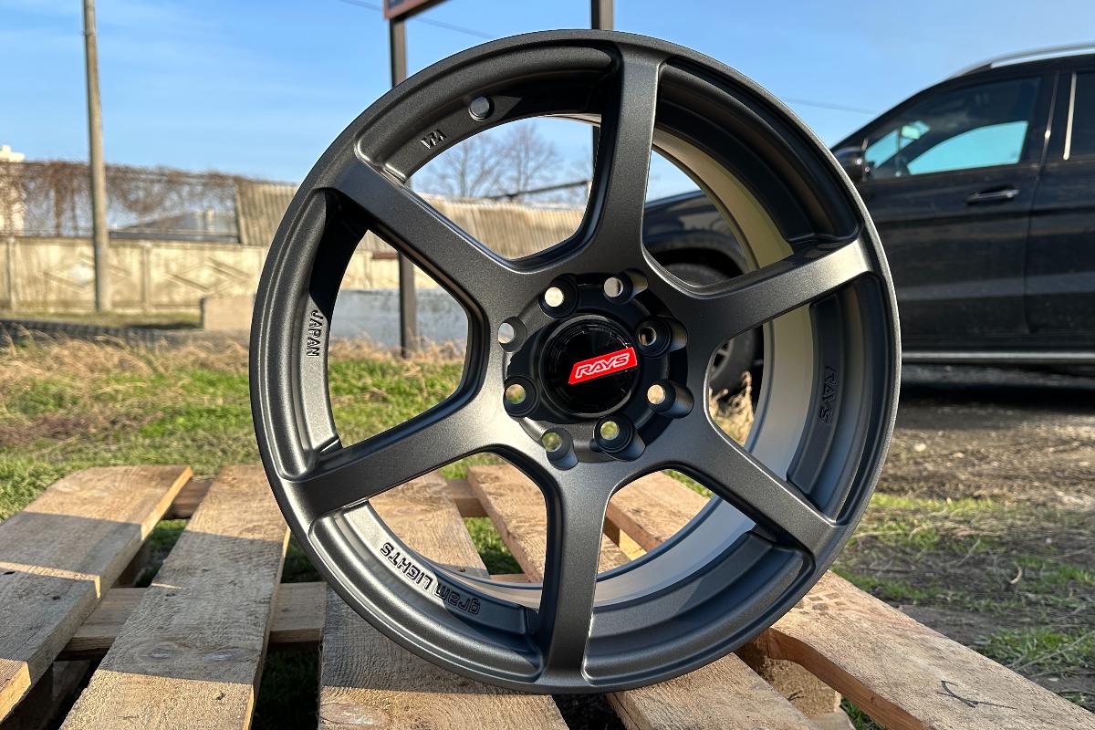 R15 Rays Gram 57C6 Стиль 7.0J ET35 4*100/114.3 Графит