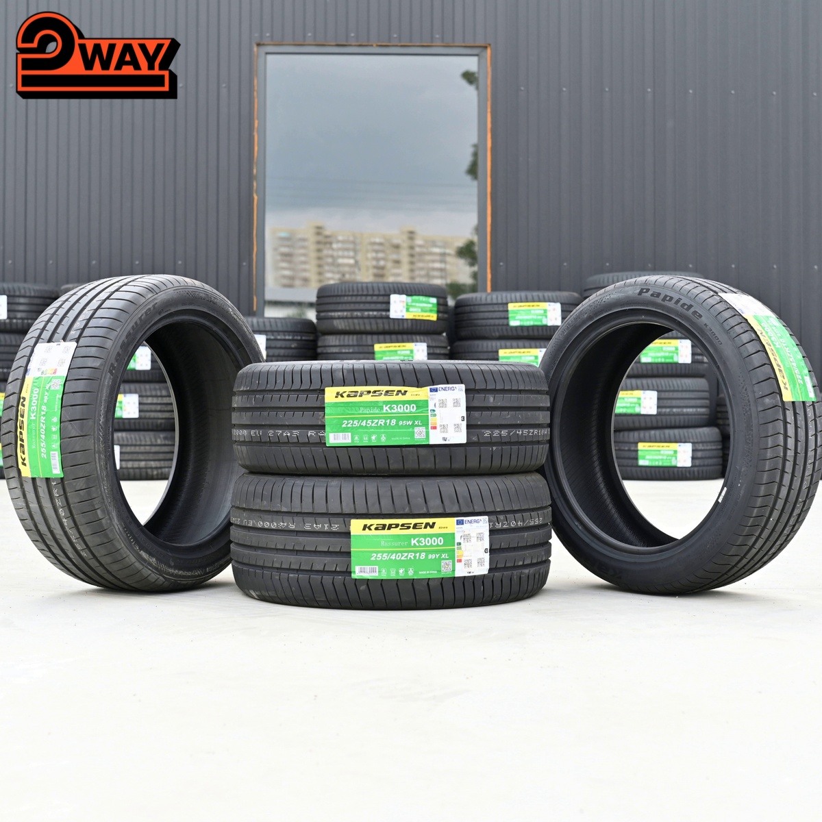 Разноширокие R18 225/45 95W и 255/40 99Y XL KAPSEN K3000