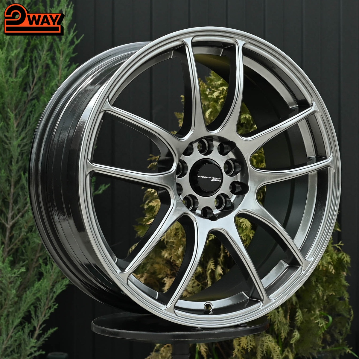 R17 Work CR-Kai Стиль 7.5J ET35 5*100/114.3 Темный хром