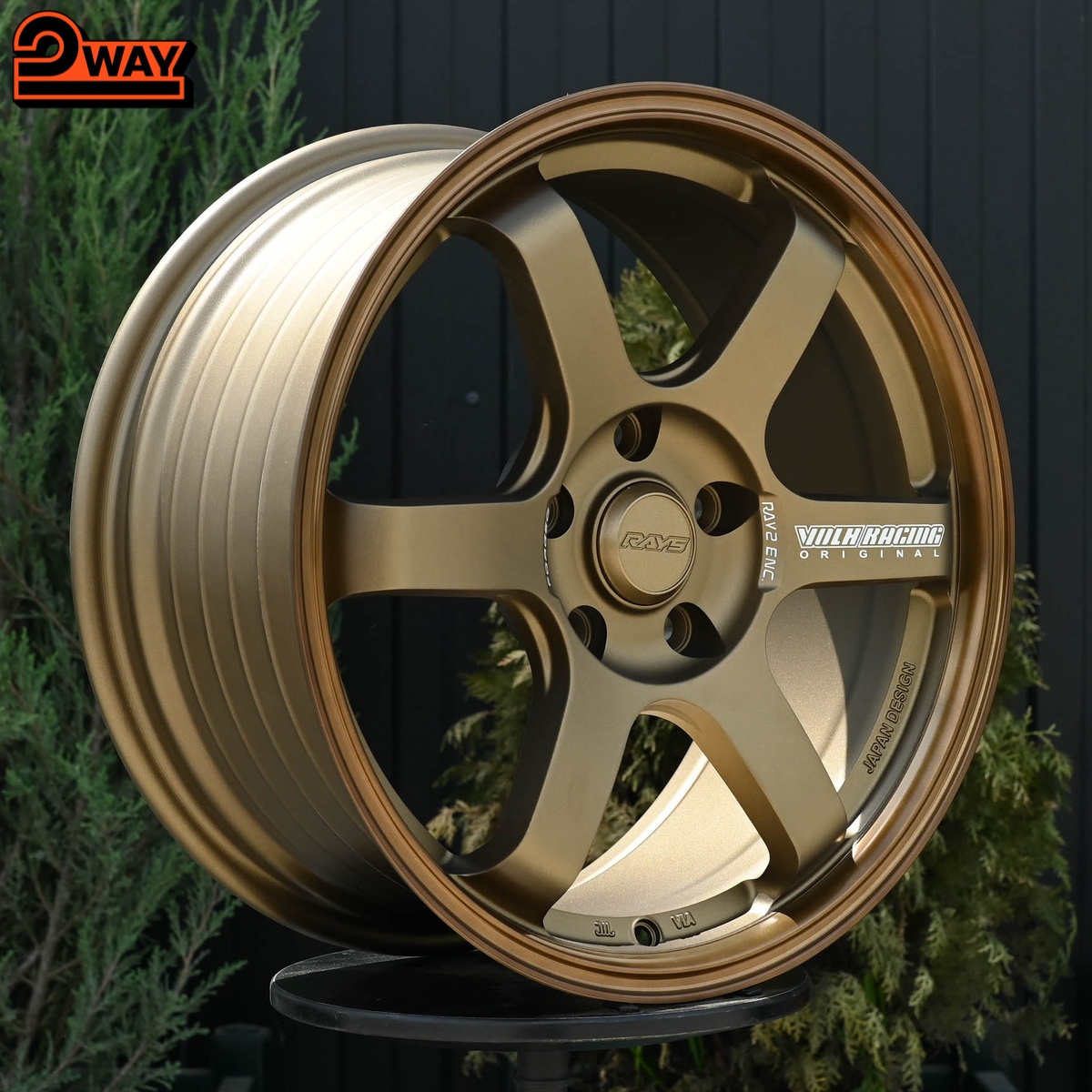 R17 Volk Racing TE37SL Стиль 8.0J ET38 5*114.3 Бронза