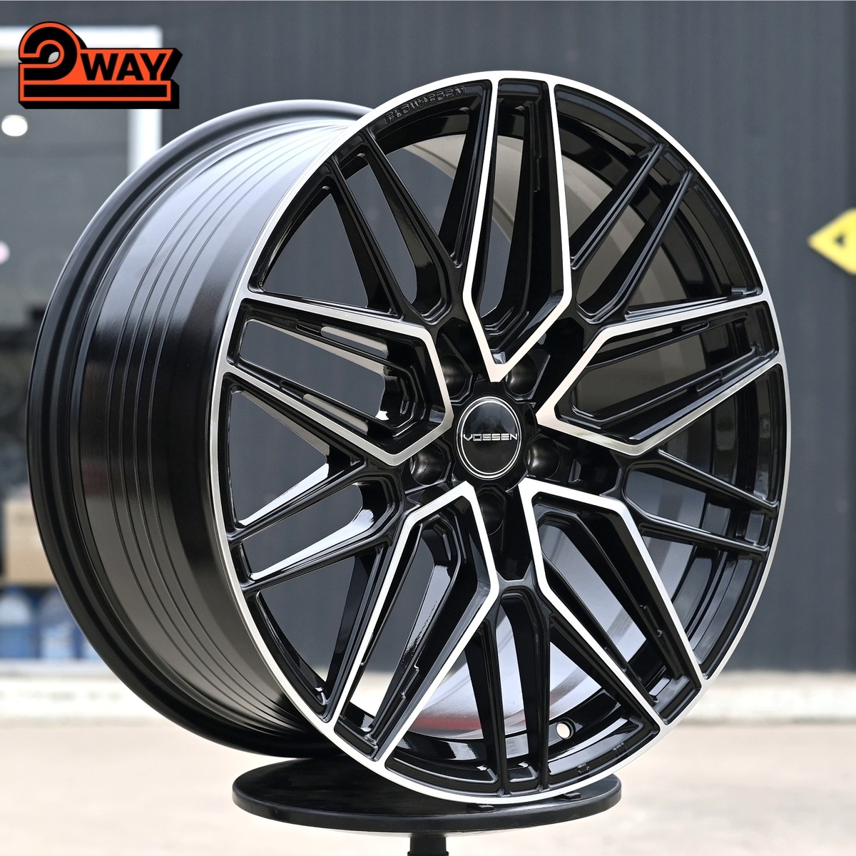 R19 Vossen HF7 Стиль 9.5J ET35 5*120 Черный ФЗ