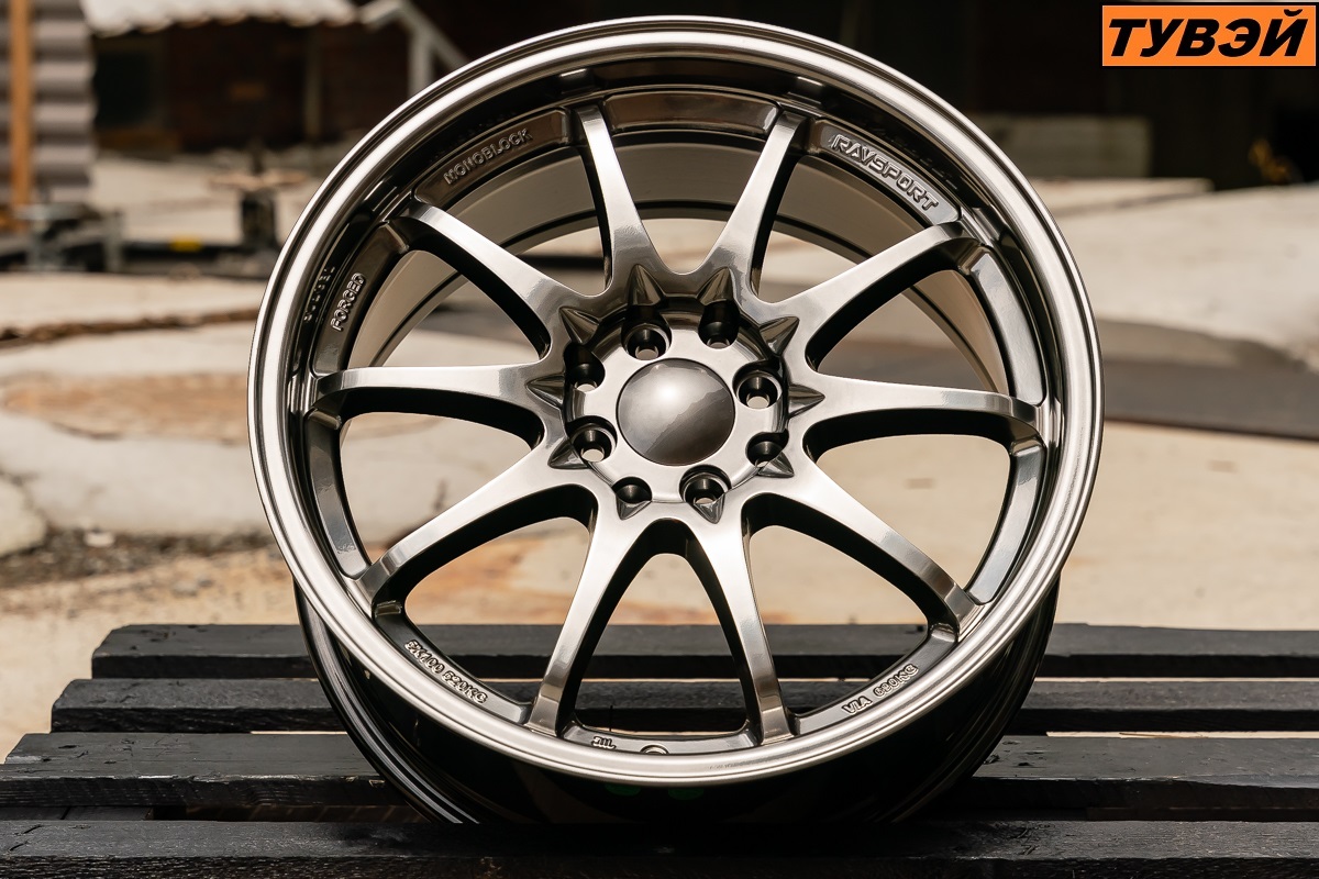 R17 Volk Racing CE28 Стиль 8.0J ET35 4*100/114.3 Темный хром