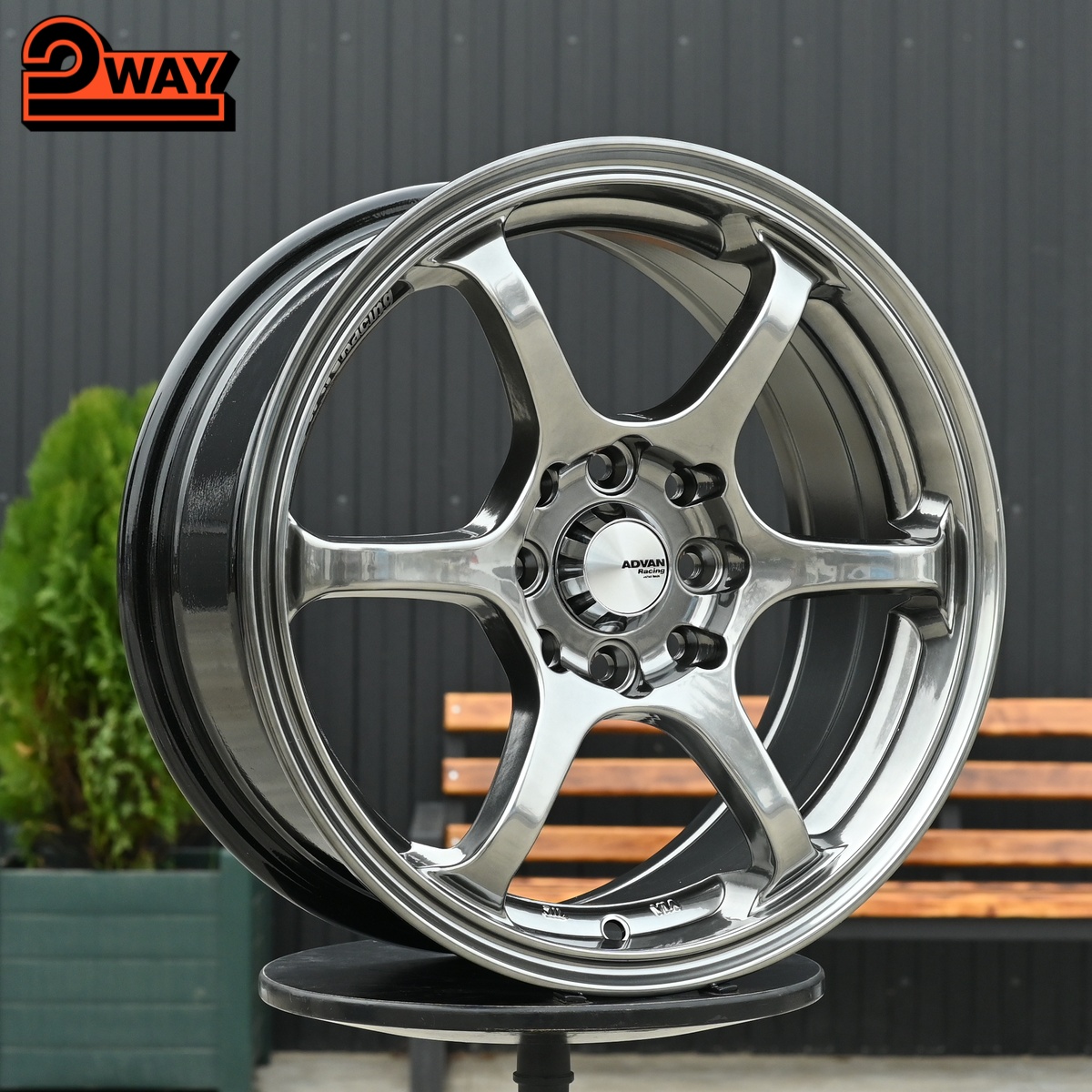 R15 Advan RG Стиль 6.5J ET38 4*100/114.3 Темный хром