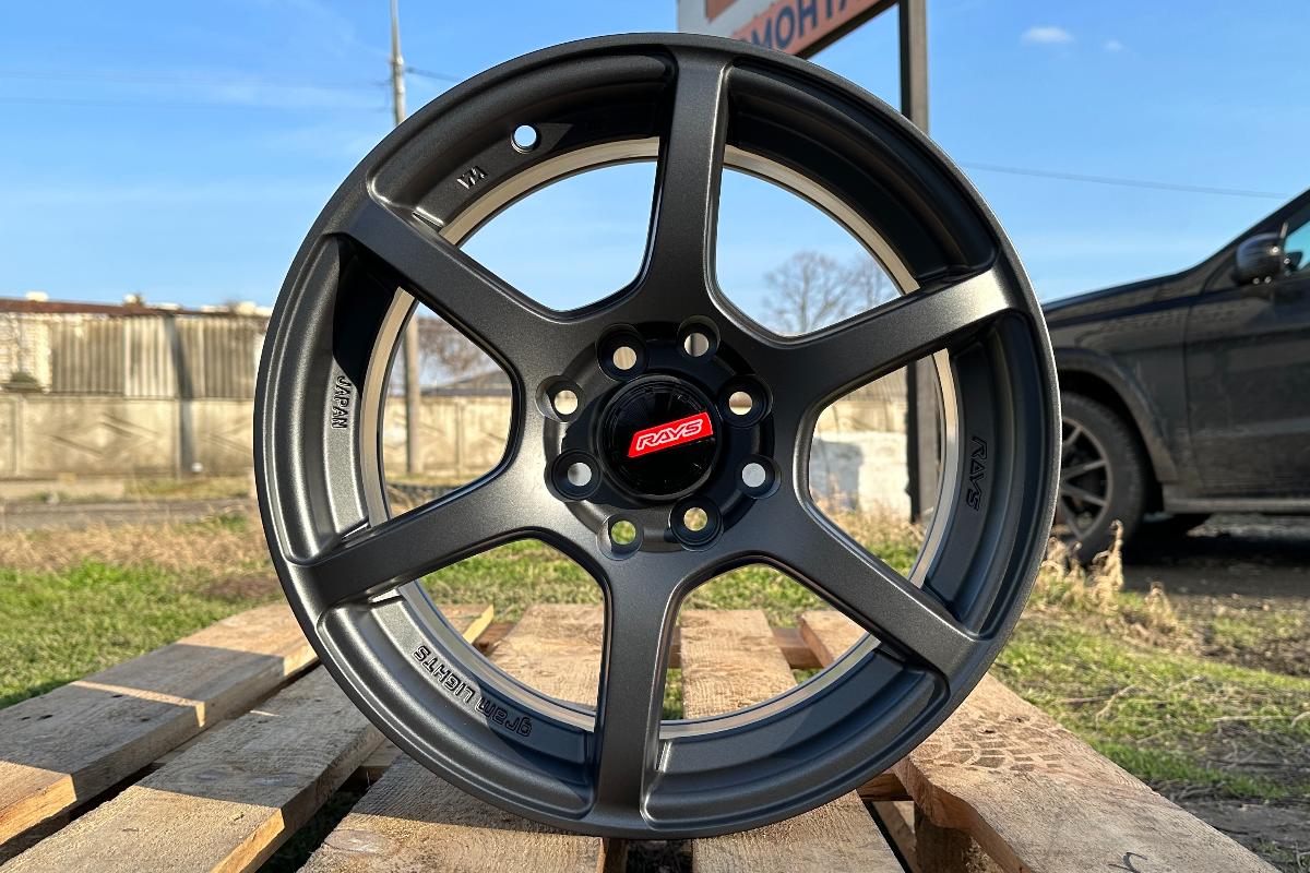 R15 Rays Gram 57C6 Стиль 7.0J ET35 4*100/114.3 Графит