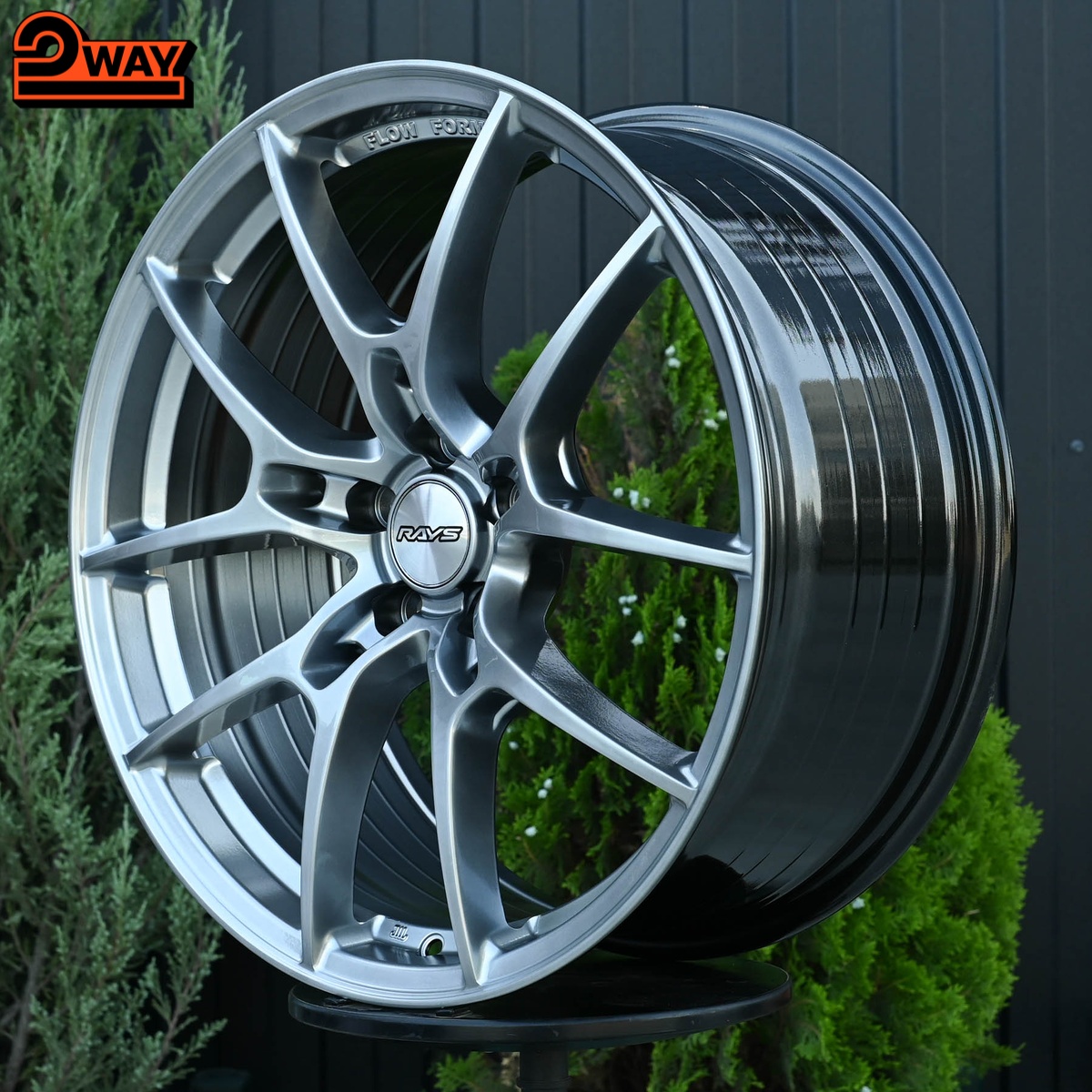 R19 Rays G025 стиль 8.5 ET38 5*114.3 Темный хром