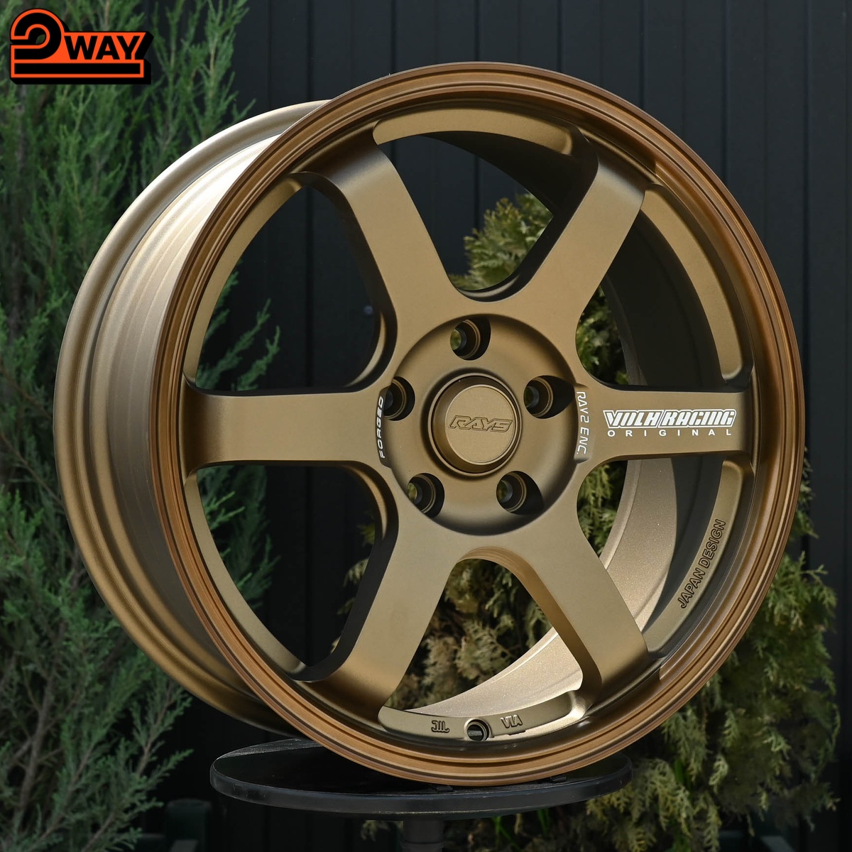 R17 Volk Racing TE37SL Стиль 8.0J ET38 5*114.3 Бронза