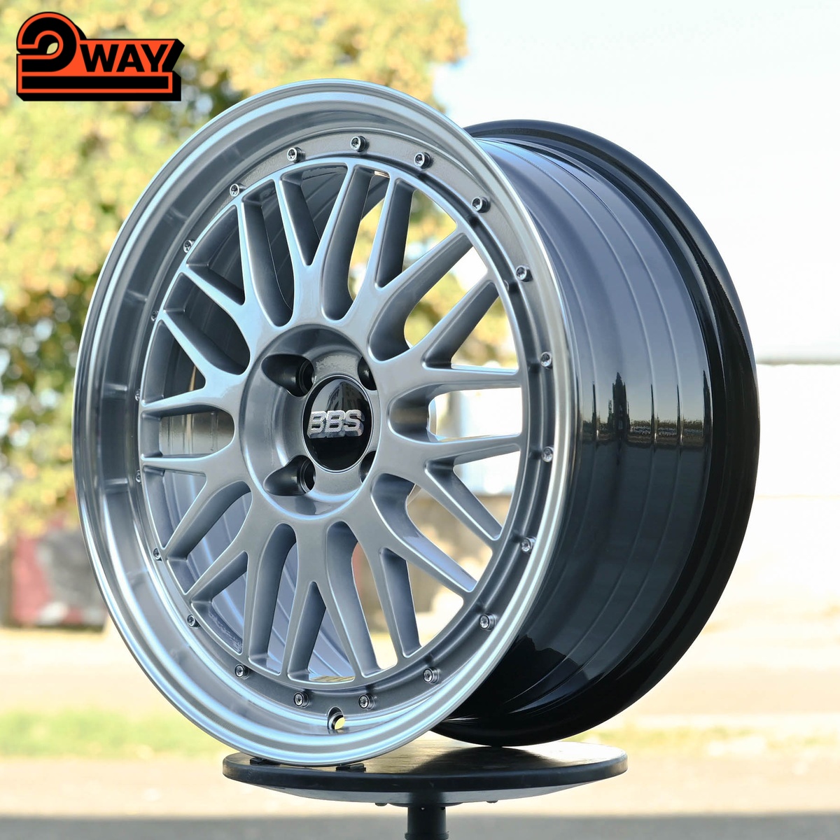 R15 BBS LM Стиль 6.5J ET38 4*100 Темный хром