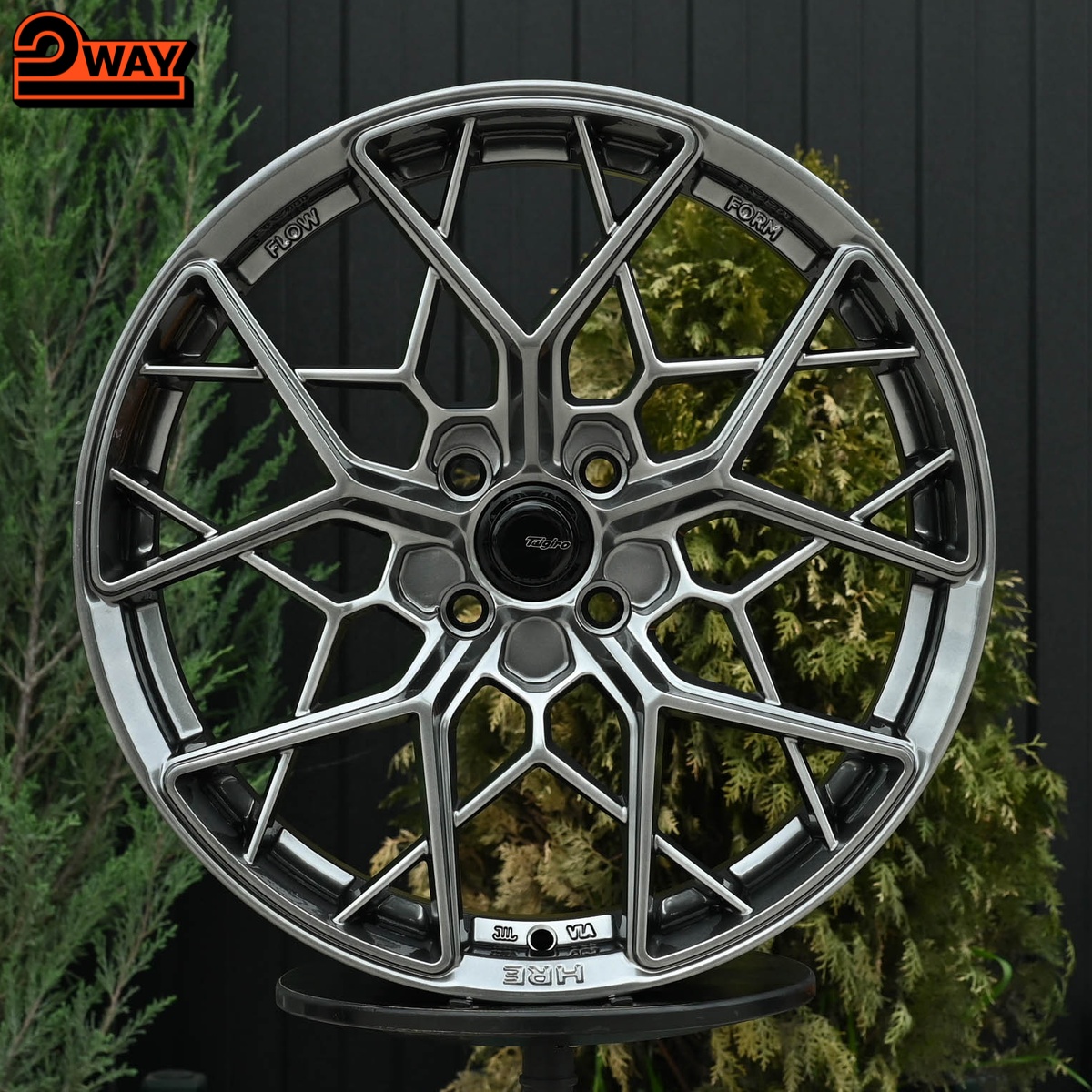 R17 HRE FF10 Стиль 7.5J ET42 4*100 Темный хром