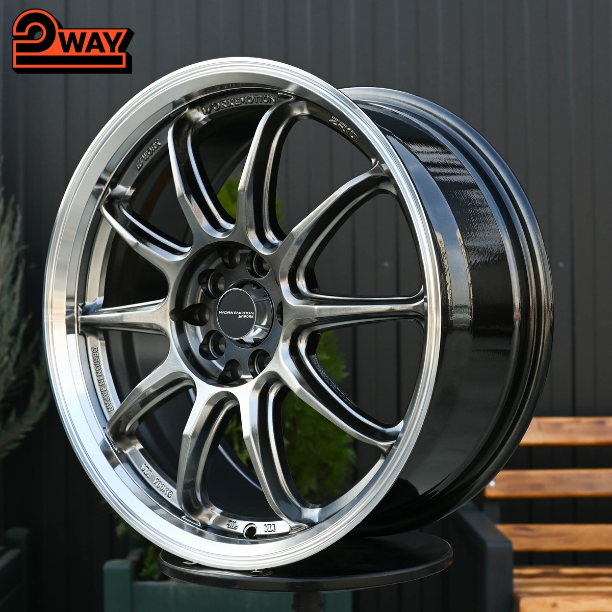 R17 Work Emotion ZR10 Стиль 7.5J ET40 5*100/114.3 Темный хром