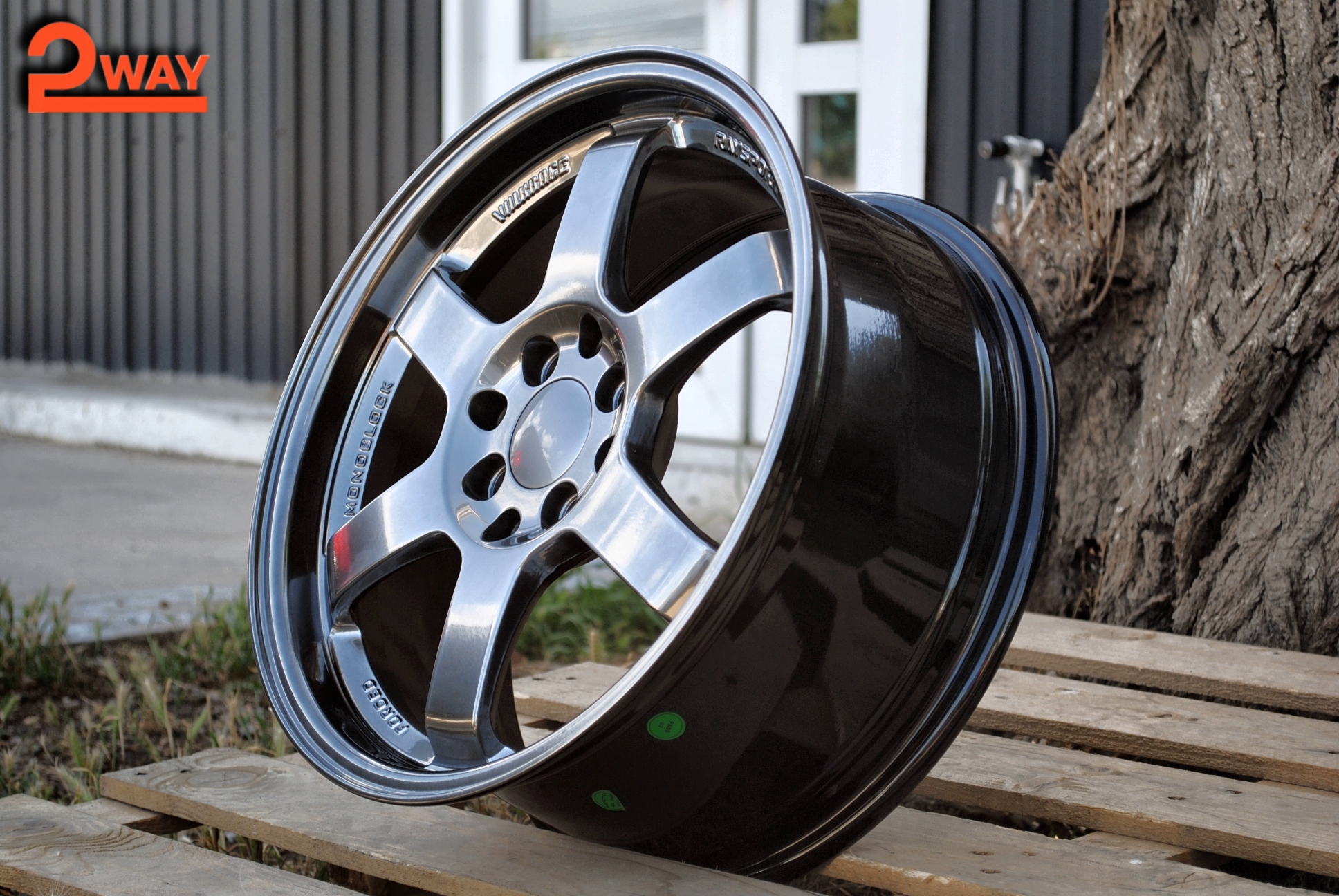 R16 Volk Racing TE37SL Стиль 7.0J ET38 4*100/114.3 Темный хром