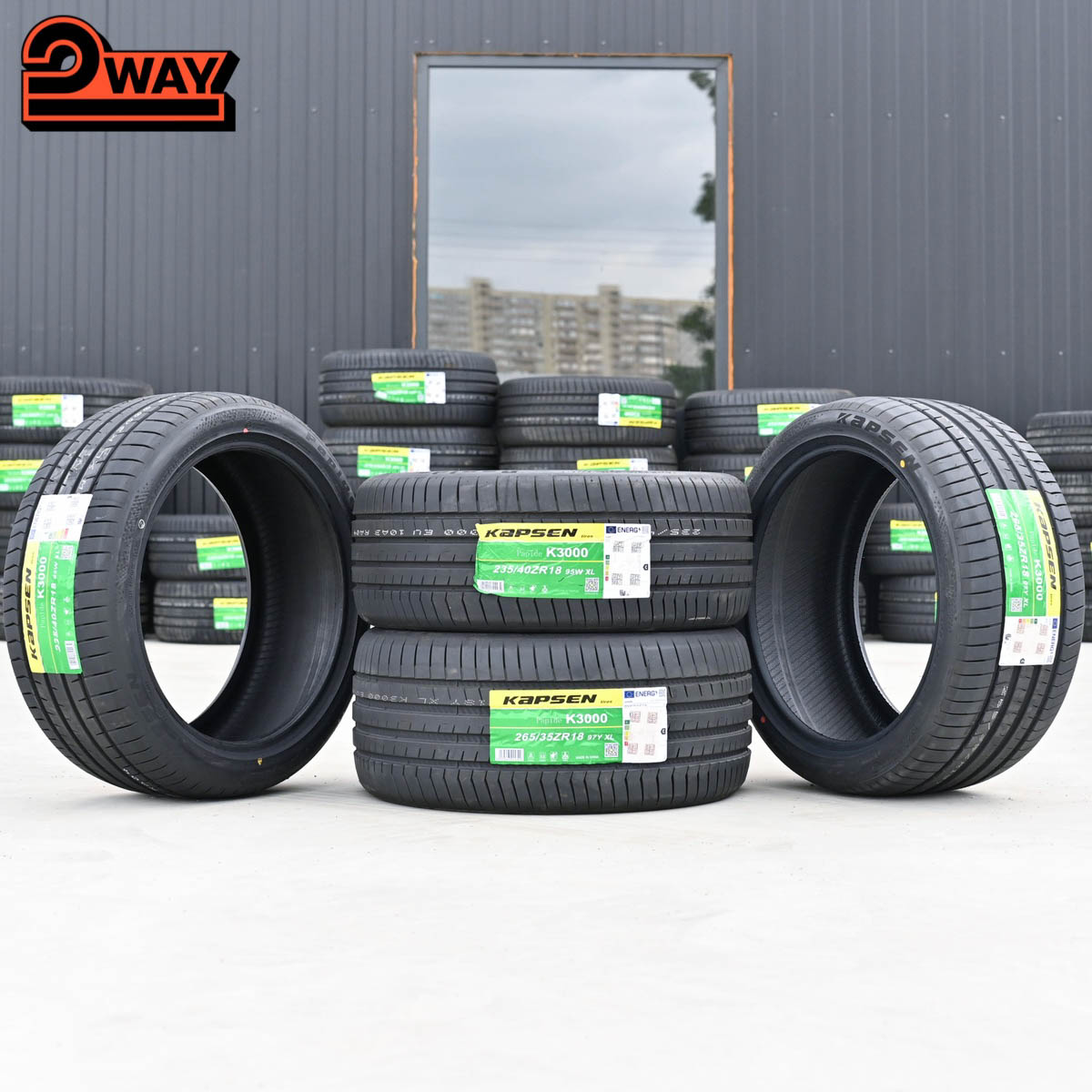 Разноширокие R18 235/40 95W XL и 265/35 97Y XL KAPSEN K3000