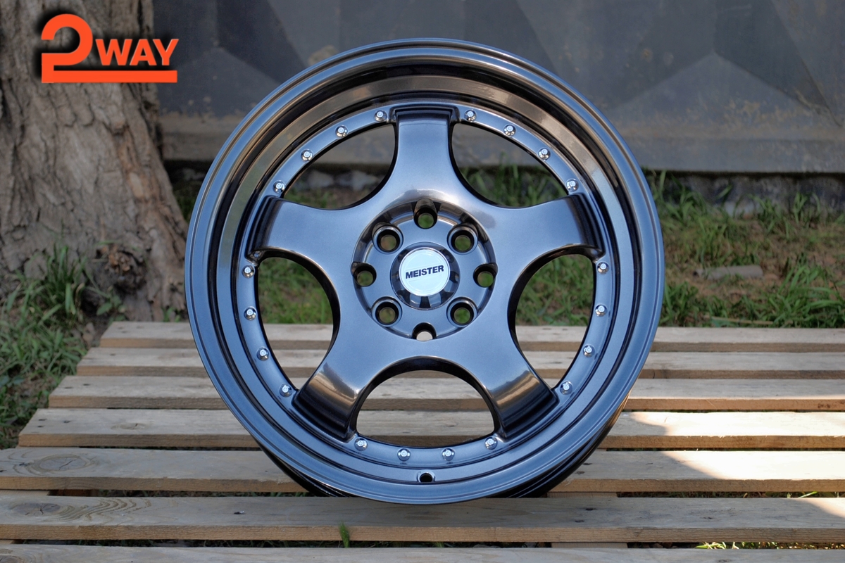 R16 Work Meister Стиль 7.0J ET35 4*100/114.3 Темный хром
